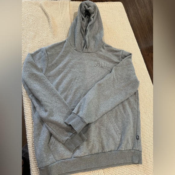 Puma Heather Gray Hoodie - Picture 1 of 4